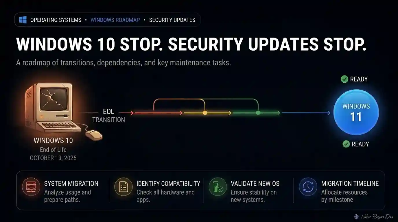 Windows 10 consumer security updates ending on October 13, 2026