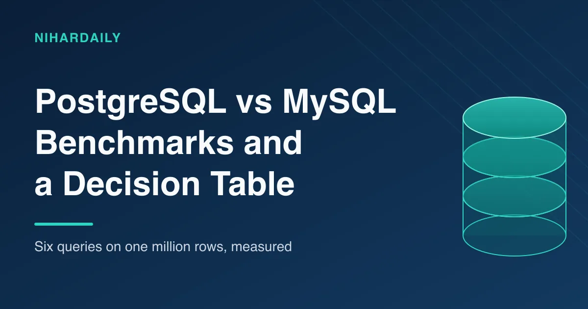 PostgreSQL vs MySQL benchmark results